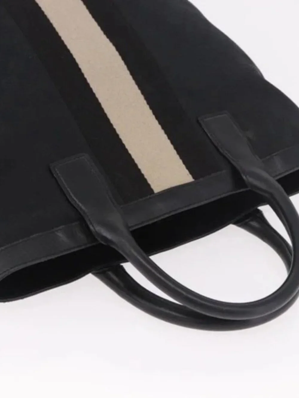 GUCCI GG Canvas Sherry Line Tote Bag Black 002 1098 Auth 187831